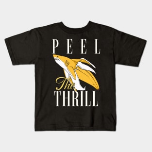 Peel the Thrill - Shark and Banana Adventure Tee Kids T-Shirt